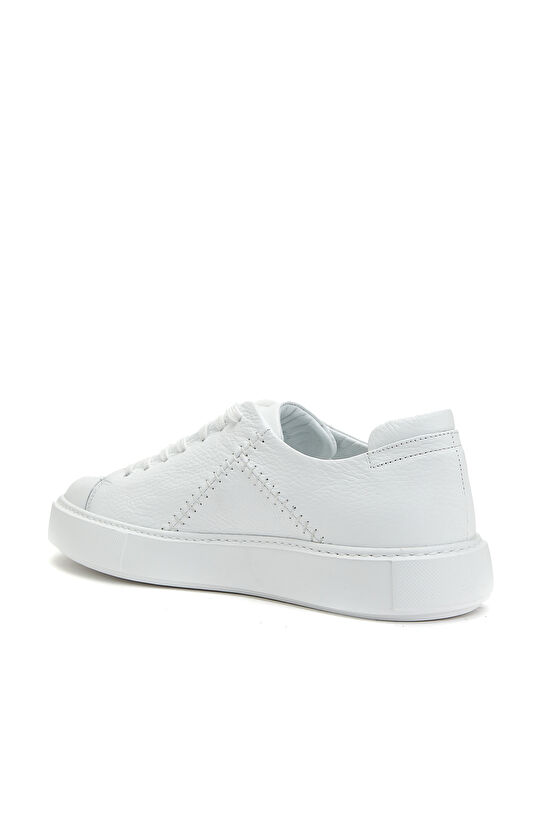 Beyaz Desenli Erkek Sneaker
