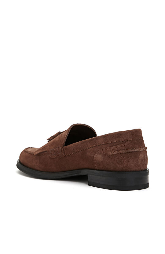 Kahverengi Erkek Süet Loafer