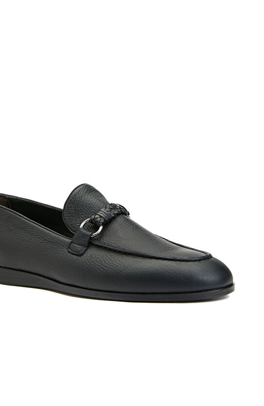 Siyah Erkek Deri Loafer