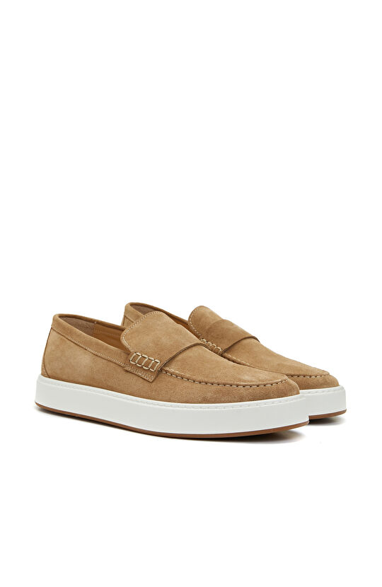 Camel Süet Erkek Loafer