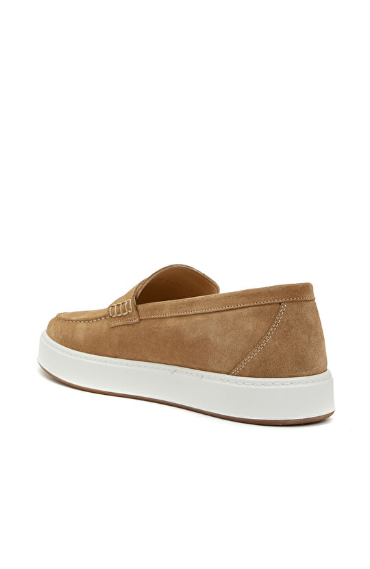 Camel Süet Erkek Loafer