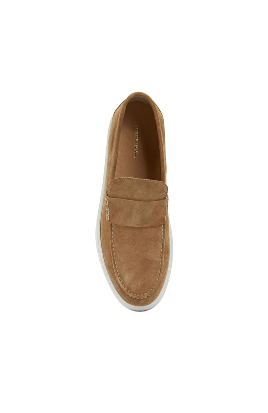 Camel Süet Erkek Loafer