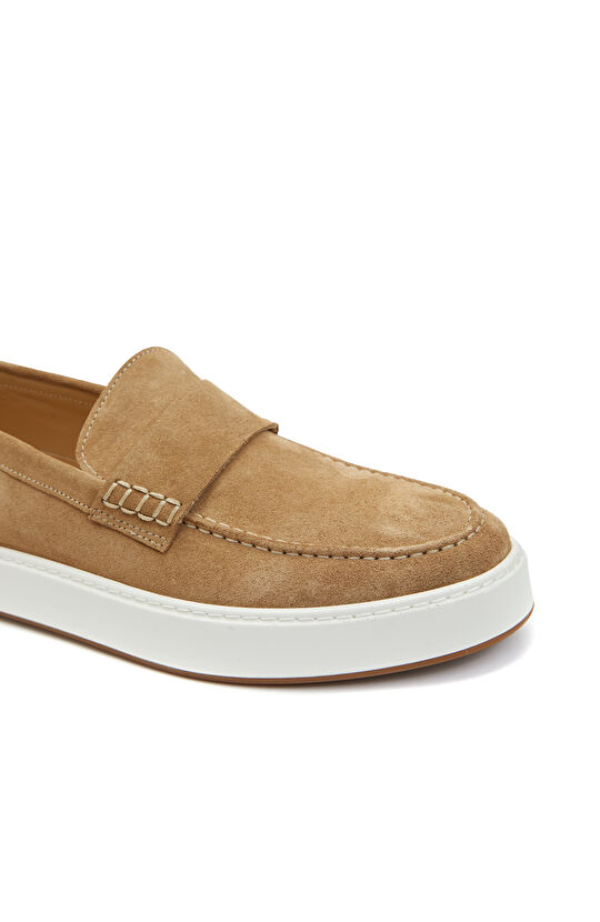 Camel Süet Erkek Loafer