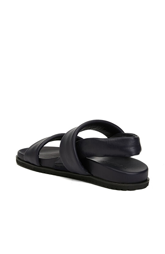 Lacivert Erkek Deri Sandalet