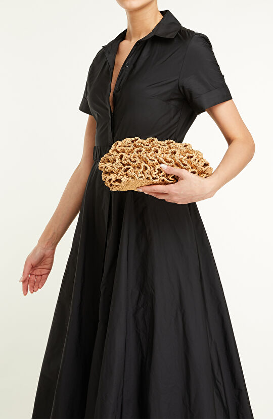 Bej Kadın Kağıt Hasır  Çanta