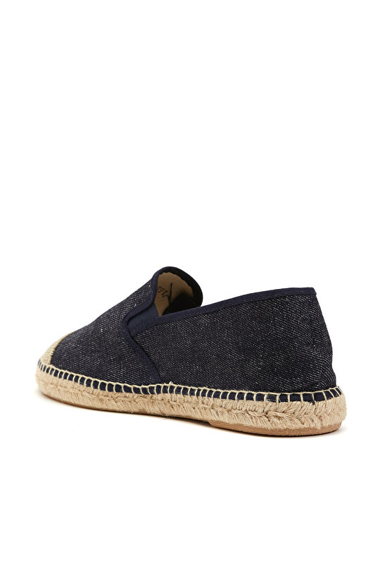 Lacivert Erkek Keten Espadril