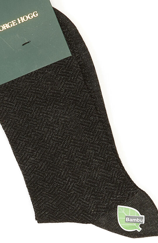 Siyah Antrasit Erkek Bambu Çorap