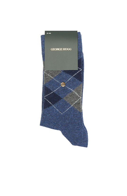 Mavi Antrasit Erkek Çorap