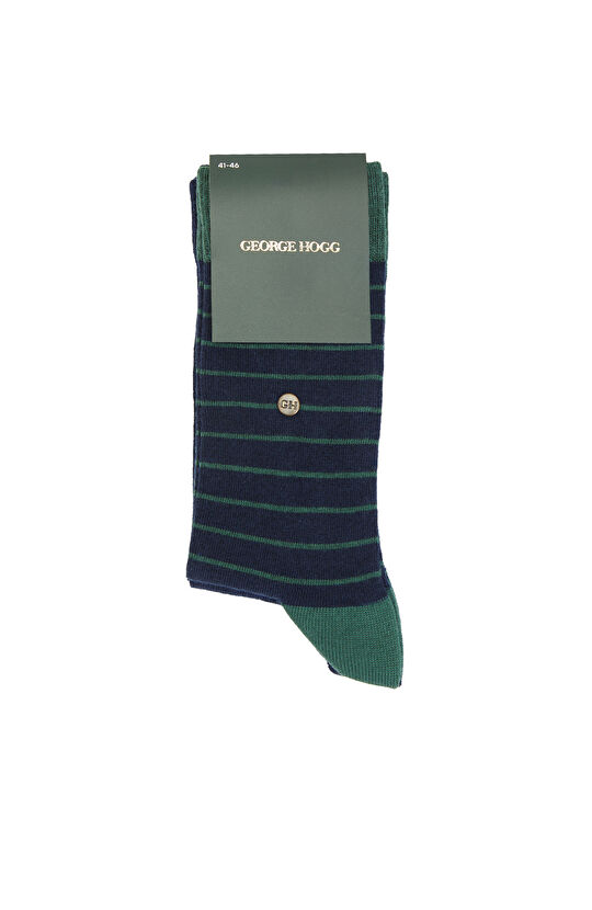 2li Yeşil Lacivert Erkek Çorap Seti