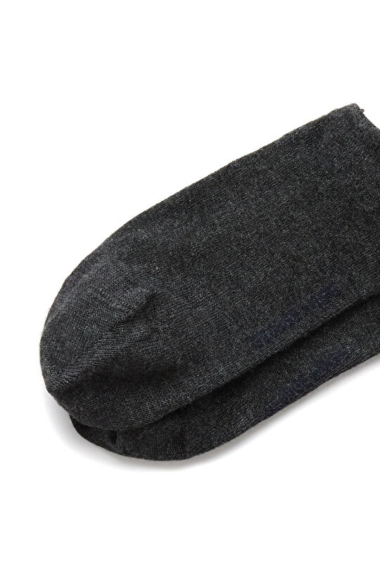 2li Antrasit Gri Bambu Erkek Sneaker Çorap Seti