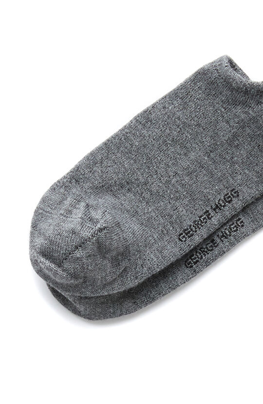 2li Antrasit Gri Bambu Erkek Sneaker Çorap Seti