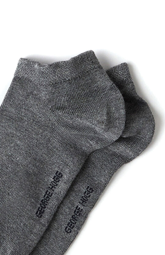 2li Antrasit Gri Bambu Patik Erkek Çorap Seti