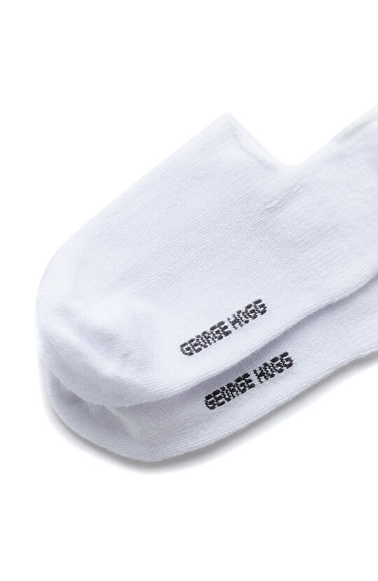 Beyaz Lacivert 2li Erkek Bambu Çorap Seti