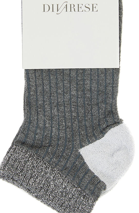 Antrasit Gri Kadın Bambu Çorap