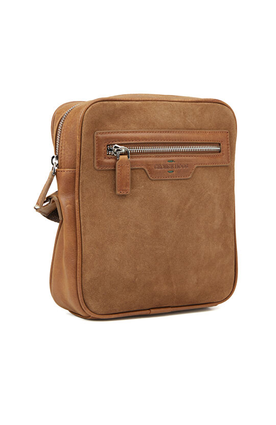 Camel Erkek Deri Postacı Çantası