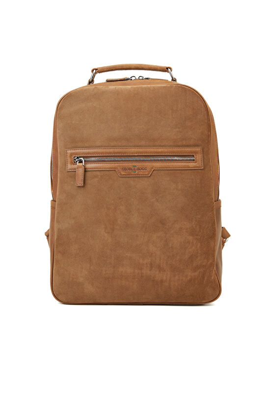 Camel Deri Erkek Sırt Çantası