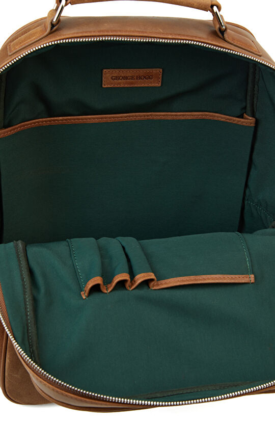 Camel Deri Erkek Sırt Çantası