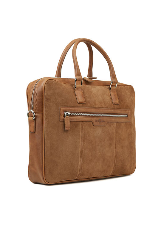 Camel Deri Erkek Laptop Çantası