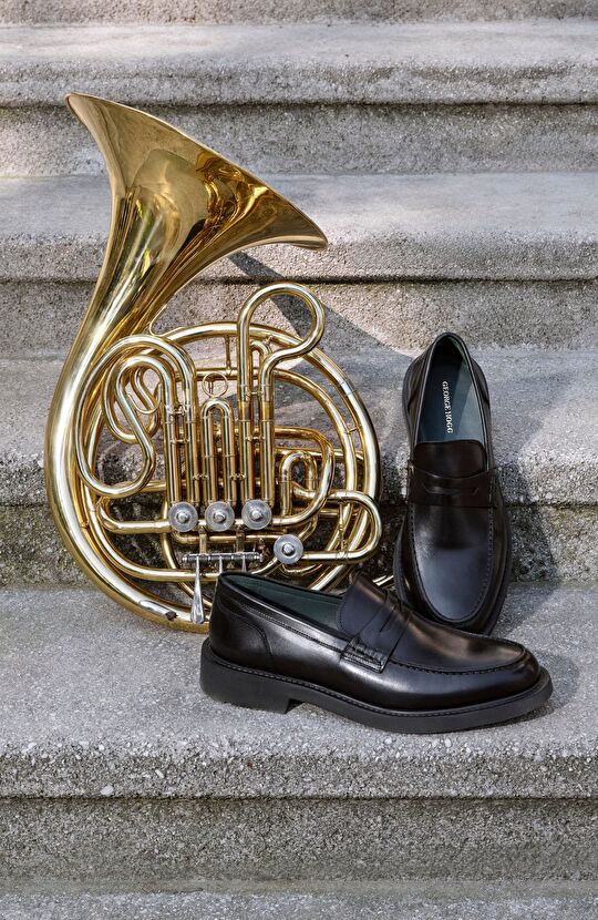 Siyah Erkek Deri Loafer