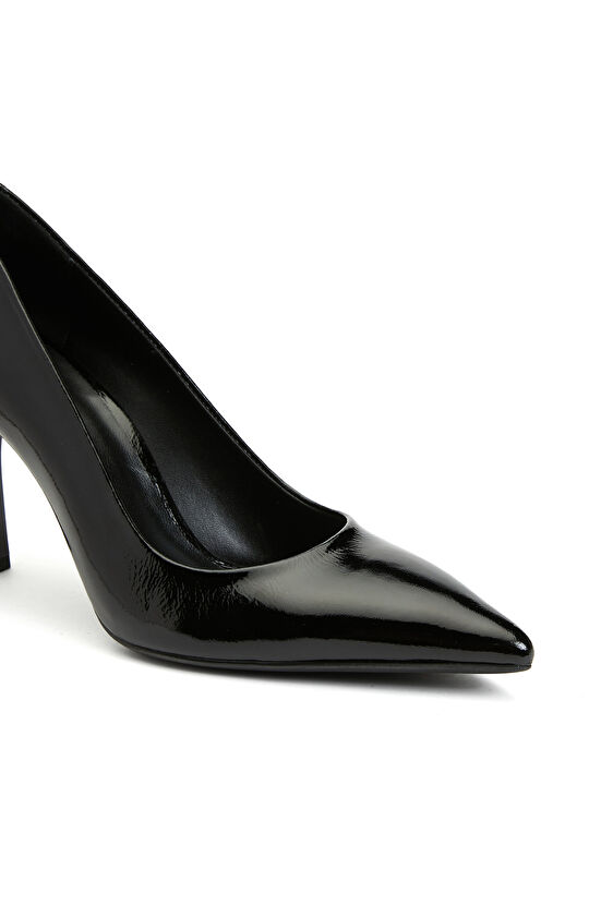 Siyah Deri Stiletto