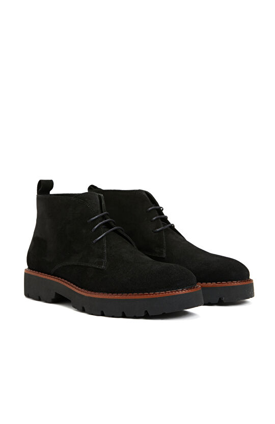 Siyah Kadın Süet Bot