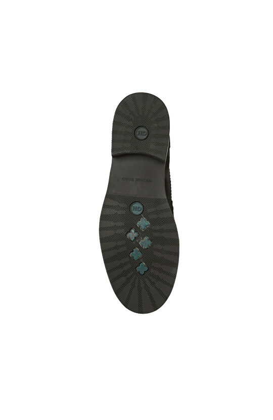 Siyah Kadın Süet Loafer