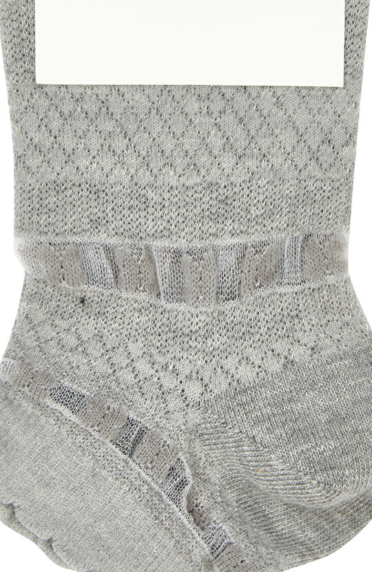 Gri Kadın Bambu Çorap