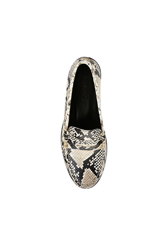 Bej Kadın Deri Loafer