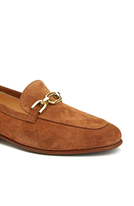 Camel Kadın Deri Loafer