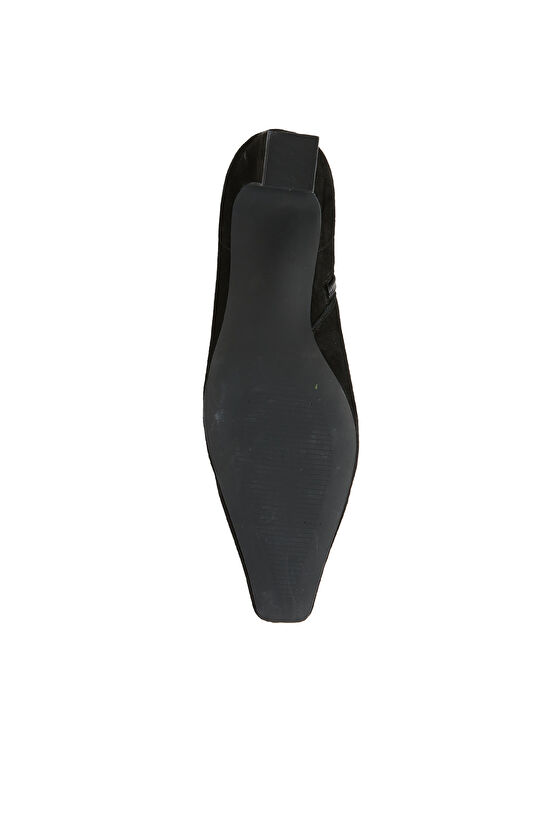 Siyah Süet Kadın Deri Bot