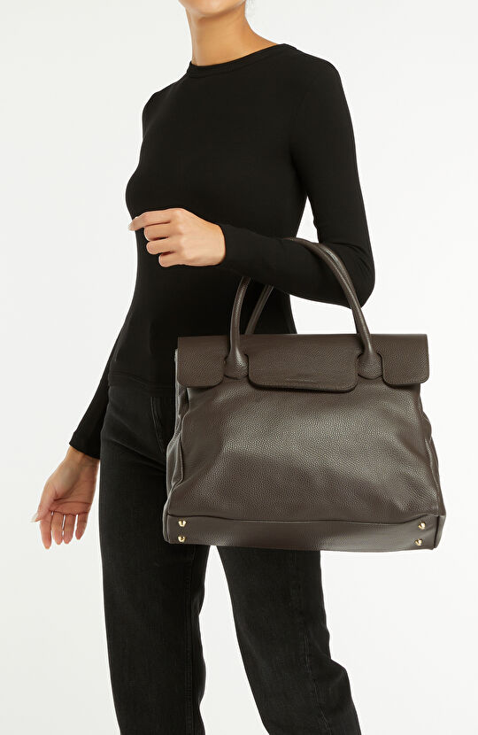 Kahverengi Kadın Deri Çanta