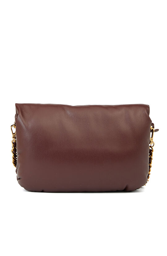 Bordo Kadın Zincir Askılı Çanta 