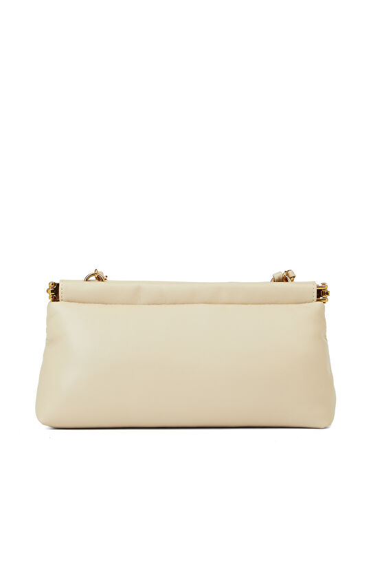 Bej Zincir Askılı Kadın Çanta