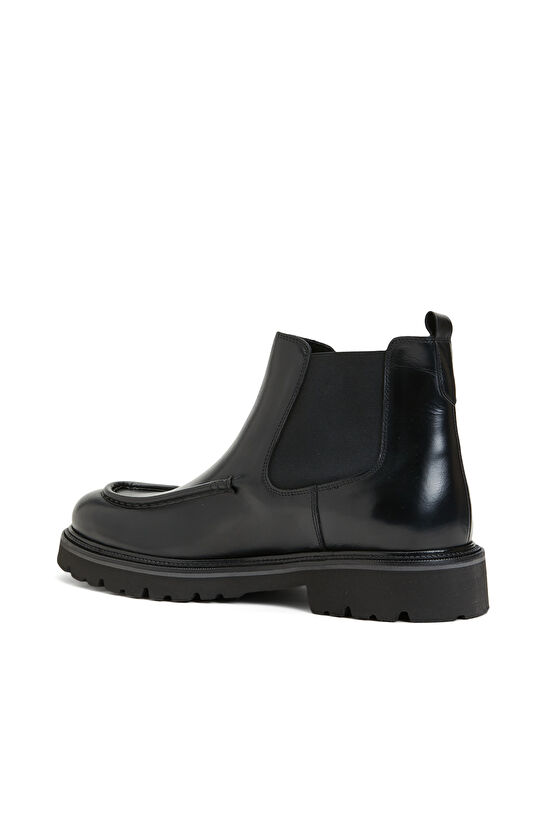 Siyah Erkek Deri Chelsea Bot