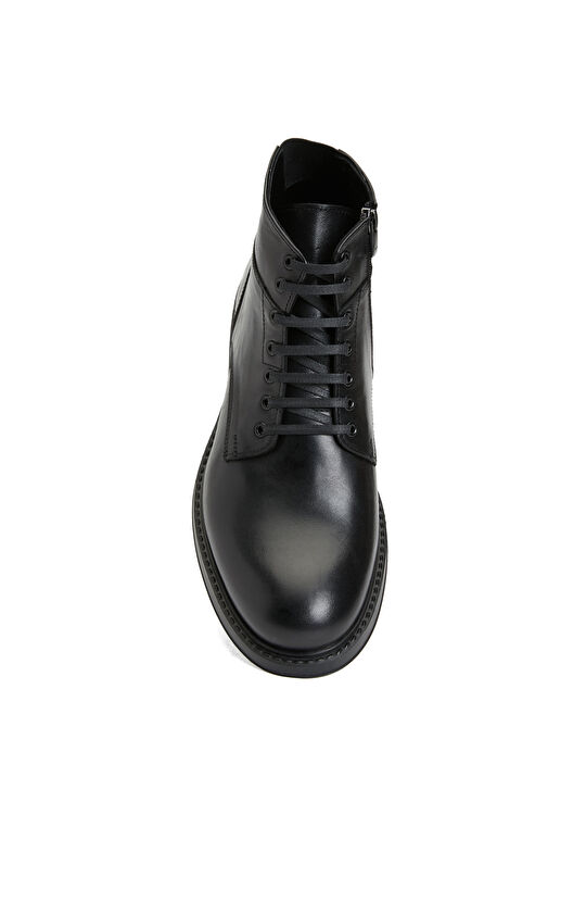 Siyah Erkek Deri Bot