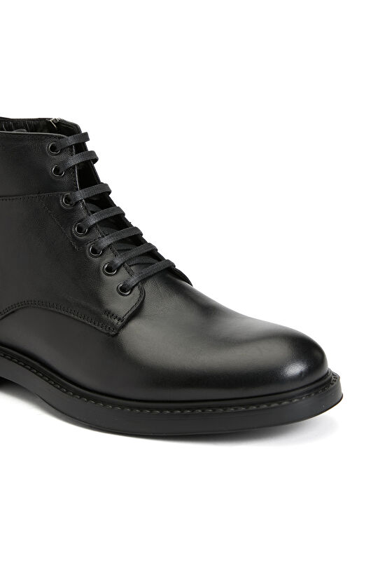 Siyah Erkek Deri Bot