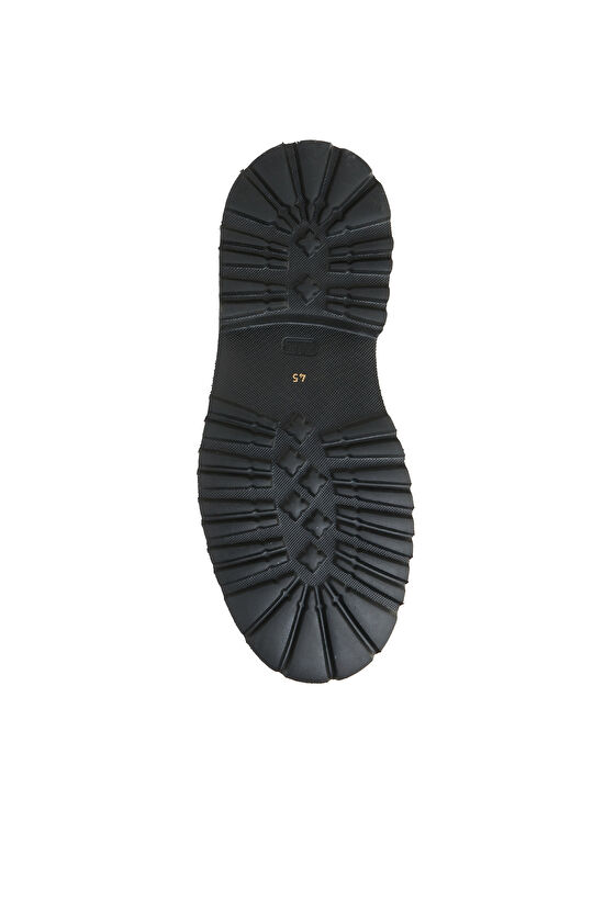 Siyah Erkek Deri Bot