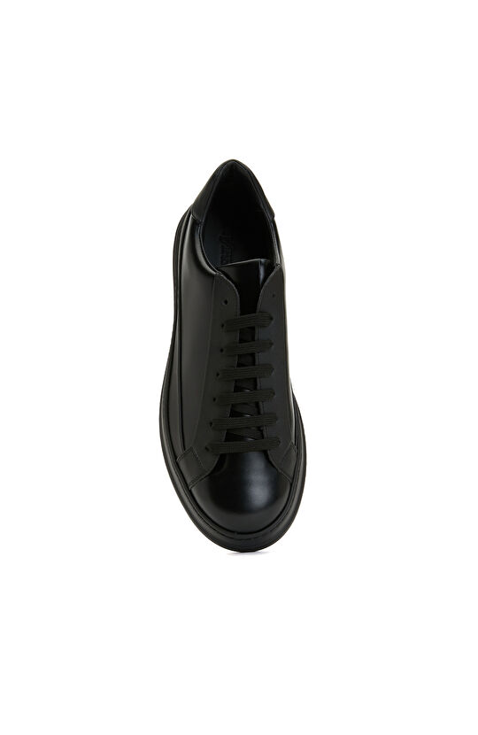 Siyah Erkek Deri Sneaker