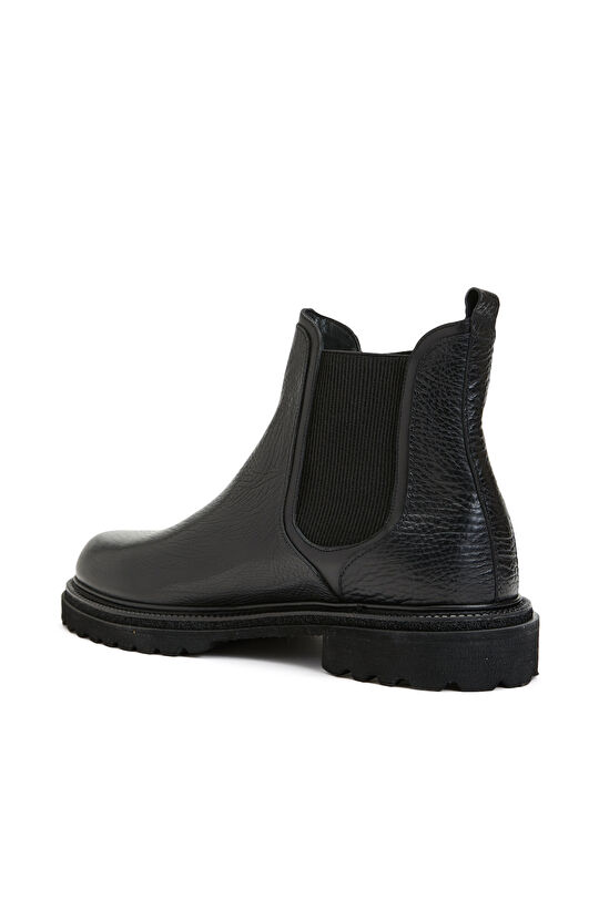 Siyah Erkek Deri Chelsea Bot