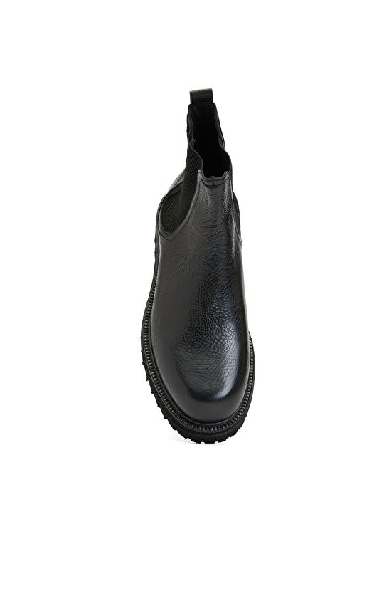 Siyah Erkek Deri Chelsea Bot