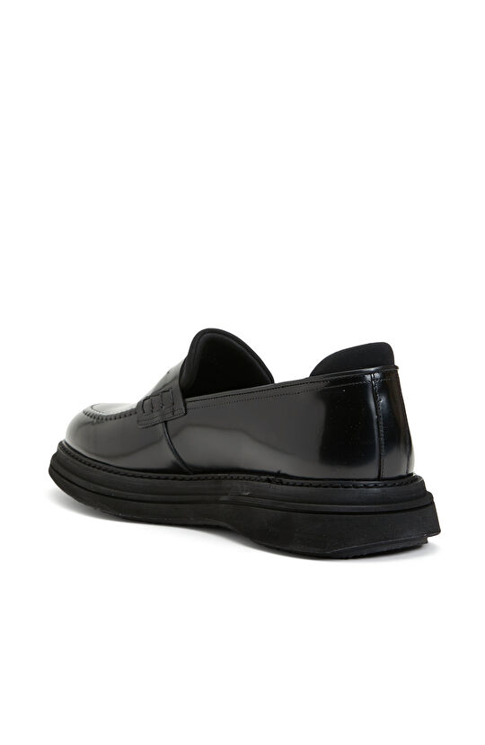 Siyah Erkek Deri Loafer