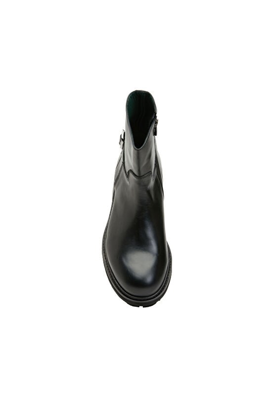 Siyah Erkek Deri Bot