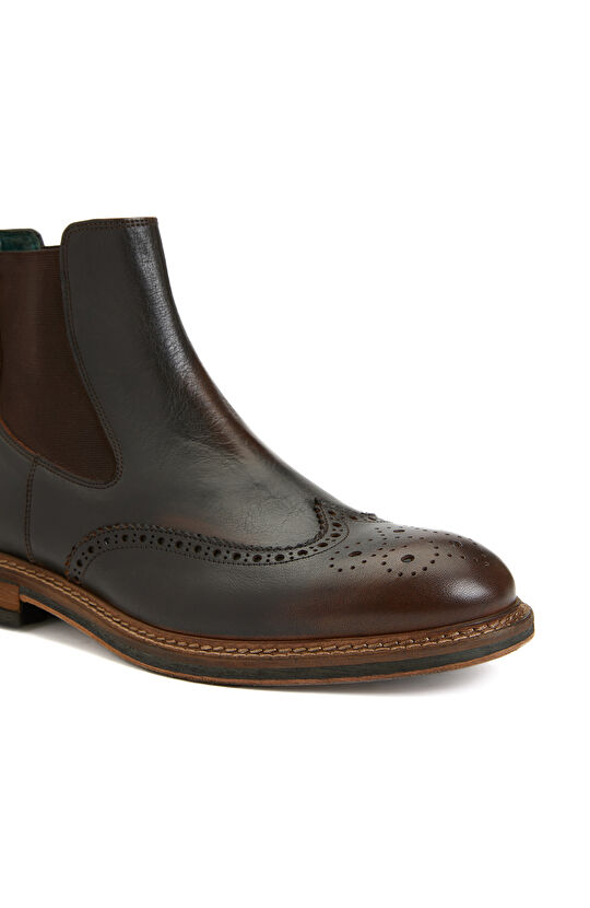 Kahverengi Erkek Deri Bot