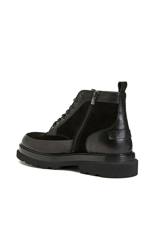Siyah Erkek Deri Bot