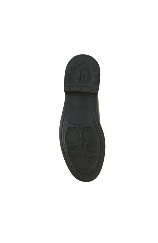 Siyah Erkek Chelsea Deri Bot