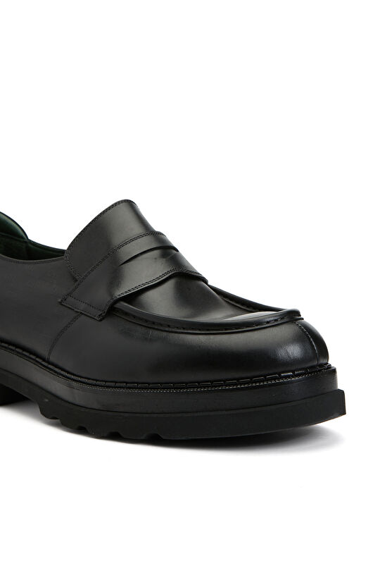 Siyah Erkek Deri Loafer