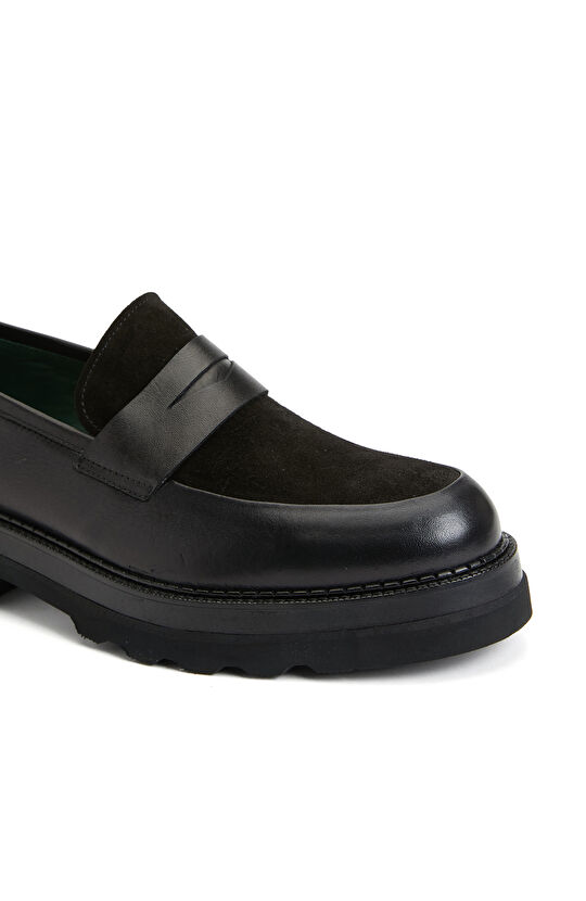 Siyah Süet Erkek Loafer