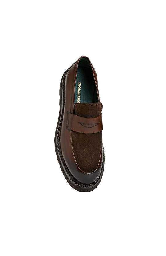 Kahverengi Erkek Süet Loafer