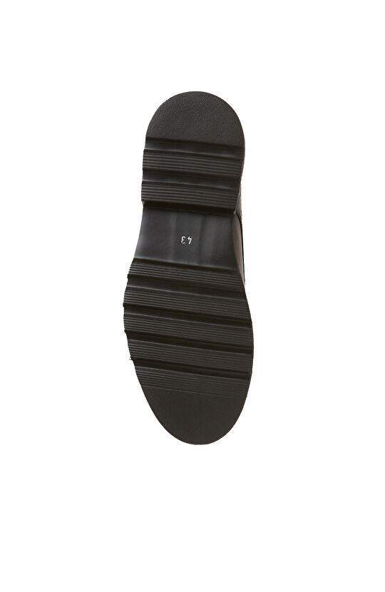 Kahverengi Baskılı Erkek Deri Ayakkabı