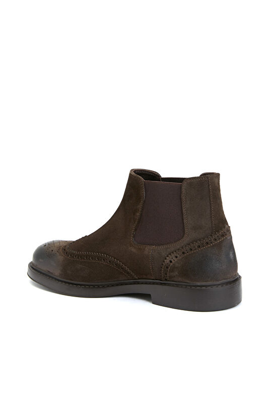 Kahverengi Erkek Süet Chelsea Bot